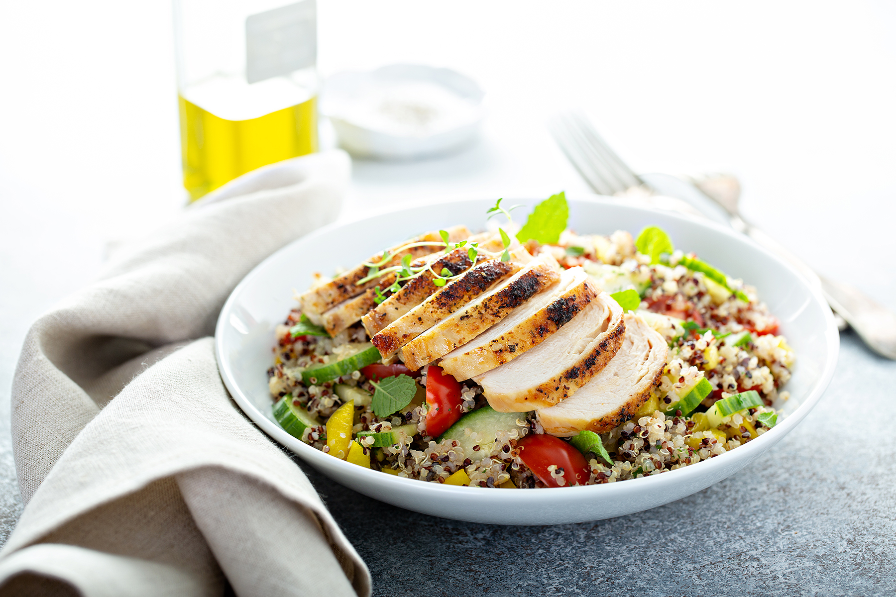 Hawaiian BBQ Buddha Bowl With Chicken