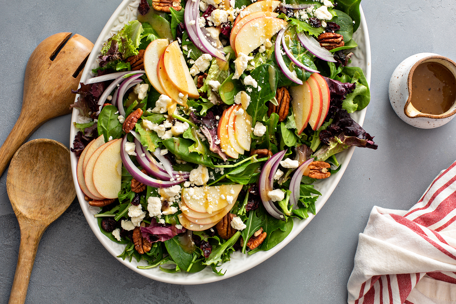 Apple, Cranberry and Walnut Salad