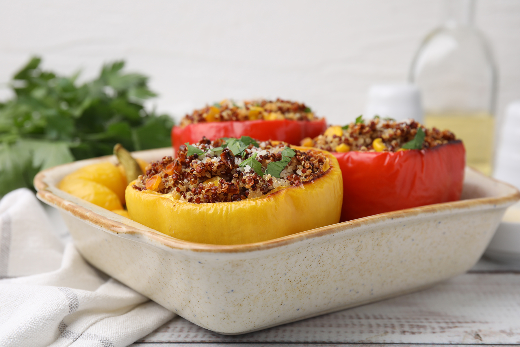 Simple, Satisfying, and Packed with Protein: Quinoa-Stuffed Peppers